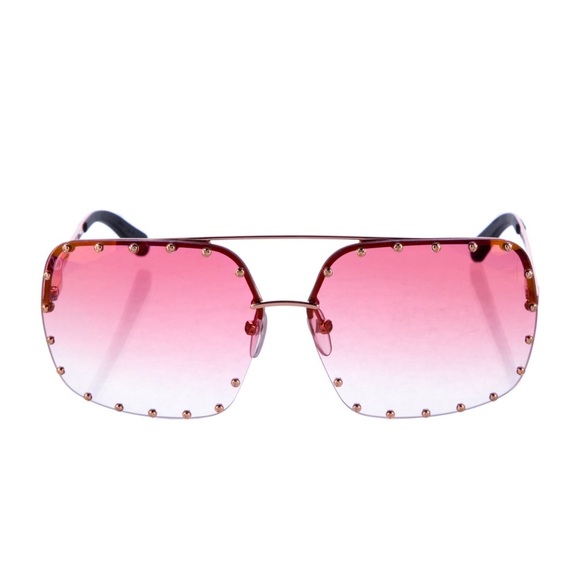 Louis Vuitton Pink THE PARTY 2018 Square Aviator Sunglasses - Picture 1 of 14